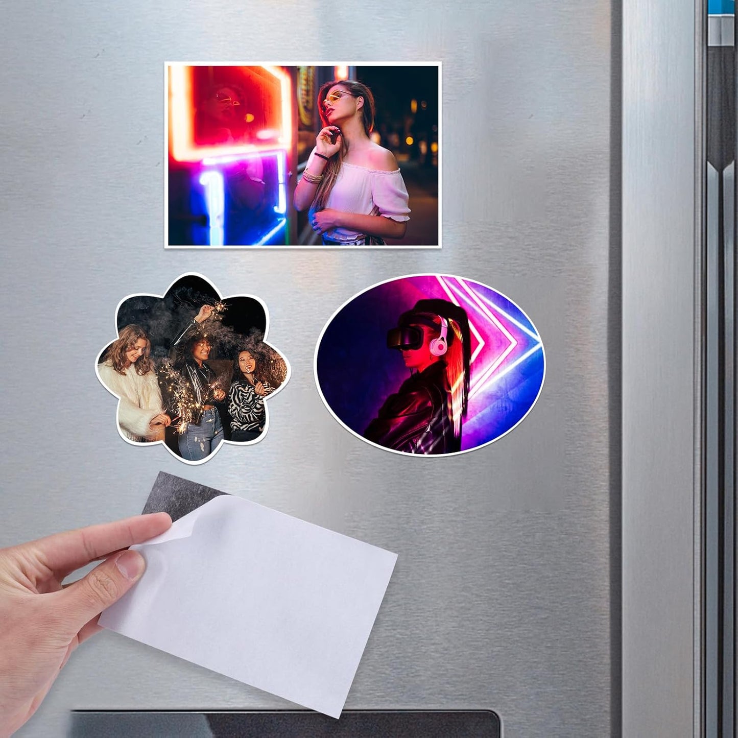 DIYMAG Magnetic Adhesive Sheets, |8" x 10"|, 25 Pack Magnetics Sheet with Adhesives Backing Flexible Magnet for Crafts, Photos and Die Storage, Easy Peel and Stick to Cut into Any Size