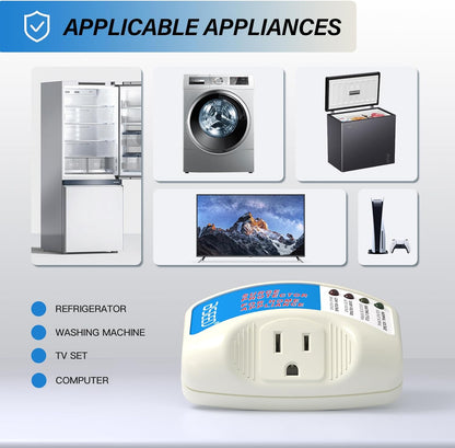 BSEED Surge Protector for Refrigerator, Single Outlet Surge Protector Plug in for Home Appliance Multi Function Plug with Protection Wall Mount Power Suppressor for TV/PC/PS5, 15A, 125V, 1875W, 1 Pack