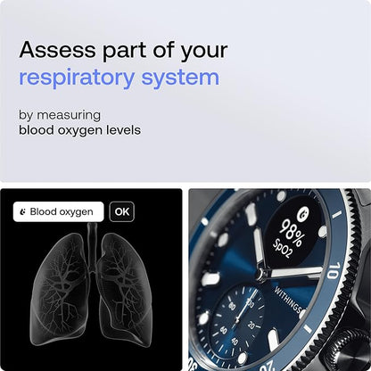 WITHINGS Scanwatch Nova - Heart Health Hybrid Smart Watch for Men & Women - SPO2, Temperature Monitoring, Sleep, Respiratory Health, Cycle Monitoring, 30-day Battery Life, Apple iOS/Android