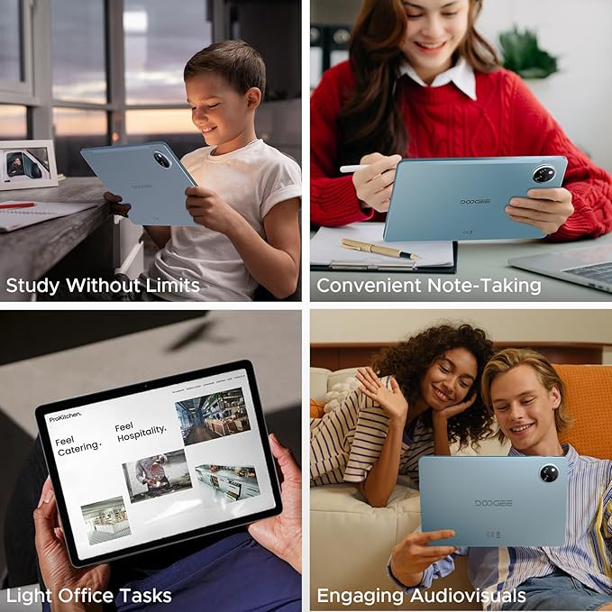 DOOGEE Tab A9 Pro+ Android 15 Tablet,11 inch Tablet with 90Hz Display,30GB+128GB/2TB TF Octa-Core Gaming Tablets,8580mAh,1080P,Bluetooth 5.0+5G WiFi Tablets,13MP+5MP,Face ID/OTG Black