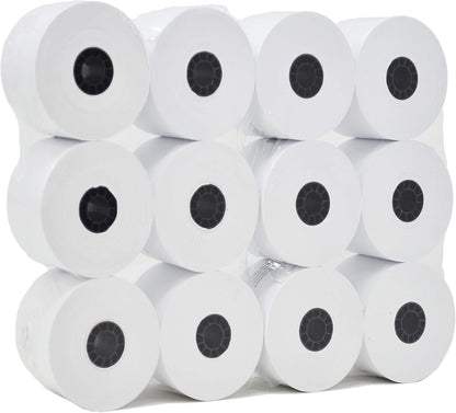 (2 Packs of 5 Rolls) 2 1/4 x 150 ft White Adding Machine Tape Paper (10 Rolls - 50 GSM) Premium One Ply Register/Adding Machine/Calculator Paper Rolls Printing Calculator 10 Key