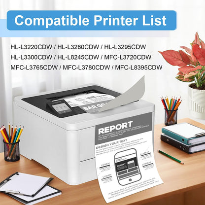 TN229XL Black Toner Cartridge(with Chip) Compatible TN229XL TN229 tn229xlbk tn229bk to Use with MFC-L3780CDW HL-L3280CDW MFC-L3720CDW HL-L3220CDW HL-L3300CDW Printer (2 Pack, Black)