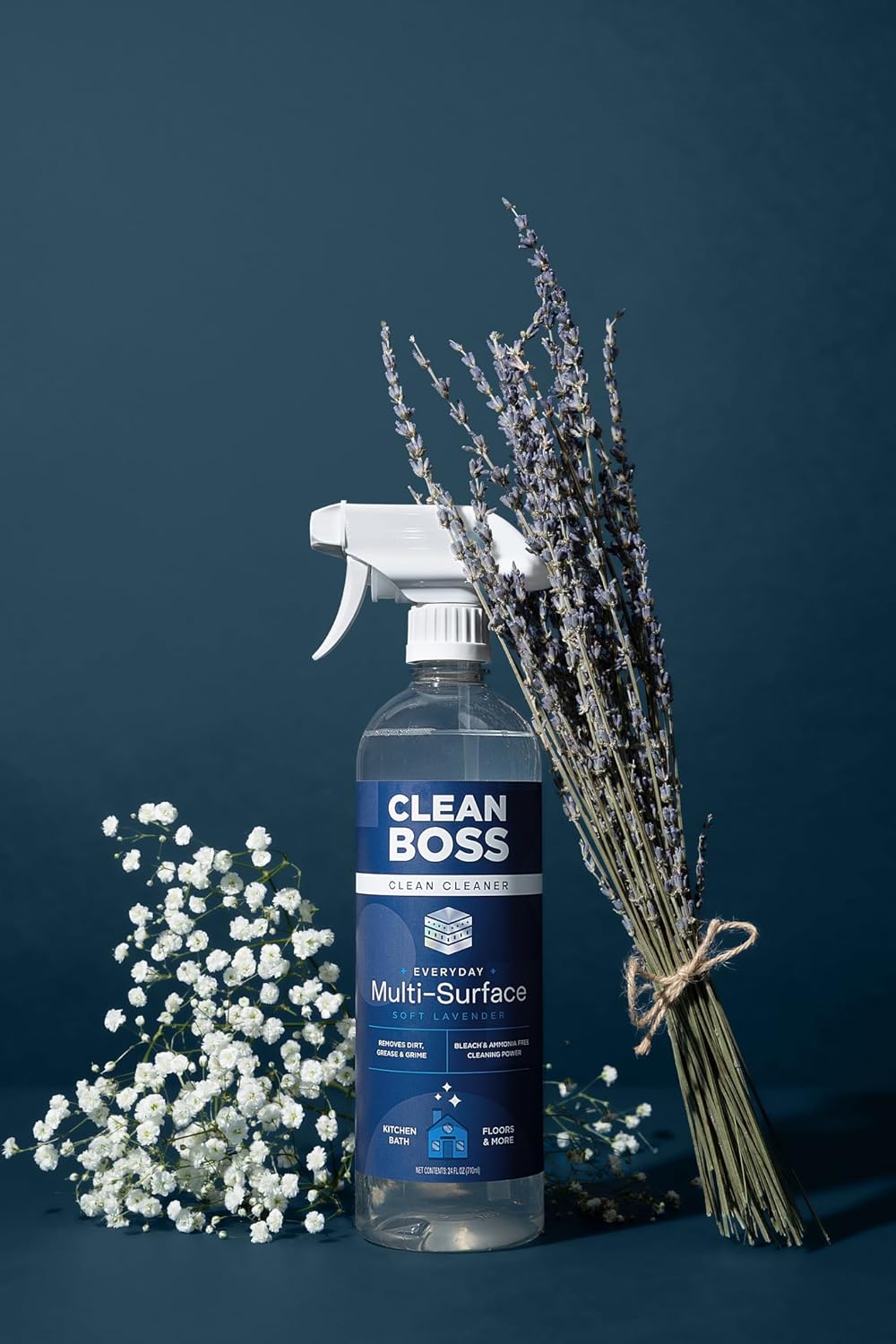 CleanBoss Everyday Multi-Surface Cleaner, Plant-Powered, For Kitchen, Bath, Floors (2)