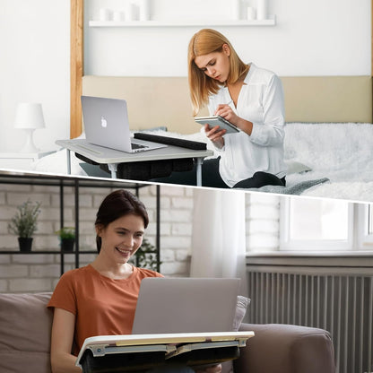 Lap Desk for Laptop with Cushion,Folding Laptop Desk for Bed,Bed Desk,Portable Computer Lap Desk,23.62"*15.74",Grey