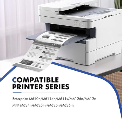 147A Black Toner Cartridge Compatible for HP 147A W1470A 147X W1470X for Enterprise M610n M611dn M611x M612dn M612x MFP M634h M635fht M635h M636fh Printer Ink (1-Pack)