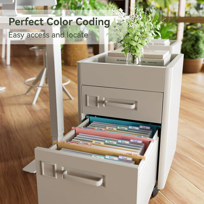 Wheat Straw Expanding Hanging File Folders,1.2" Accordion Pockets File Organizer, Large Capacity, Letter Size for Filing Cabinet, 100% BPA Free, Return to Nature, Healthy Living-3 Packs