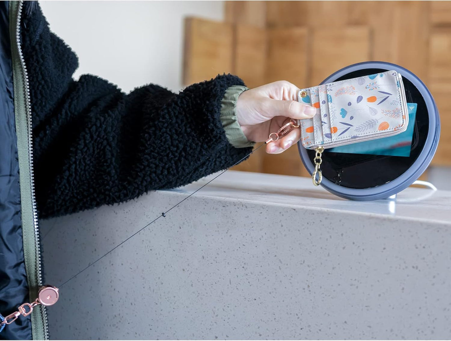 bolimoss 3 Pack Retractable Badge Reel Metal ID Badge Holder with Belt Clip Key Ring for Name Card Keychain for Nurse,Volunteer,Teacher,Student (Gold)