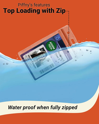 Clear ID Holder for Lanyard - ID Card Holder Waterproof (Inches, 2.25 x 3.5 Vertical 100Pack)