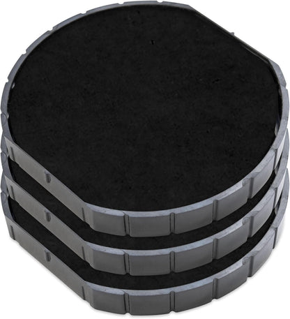 COLOP E/R50 Non-Toxic, Water Based Premium Replacement Pad for Printer R50 Stamp - Pack of 3 - Black
