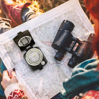 INMAKER Compass, Compass Hiking with Survival Whistle, Luminous Compass Gift for Kids, Apply to Outdoor Survival, Camping and Navigation