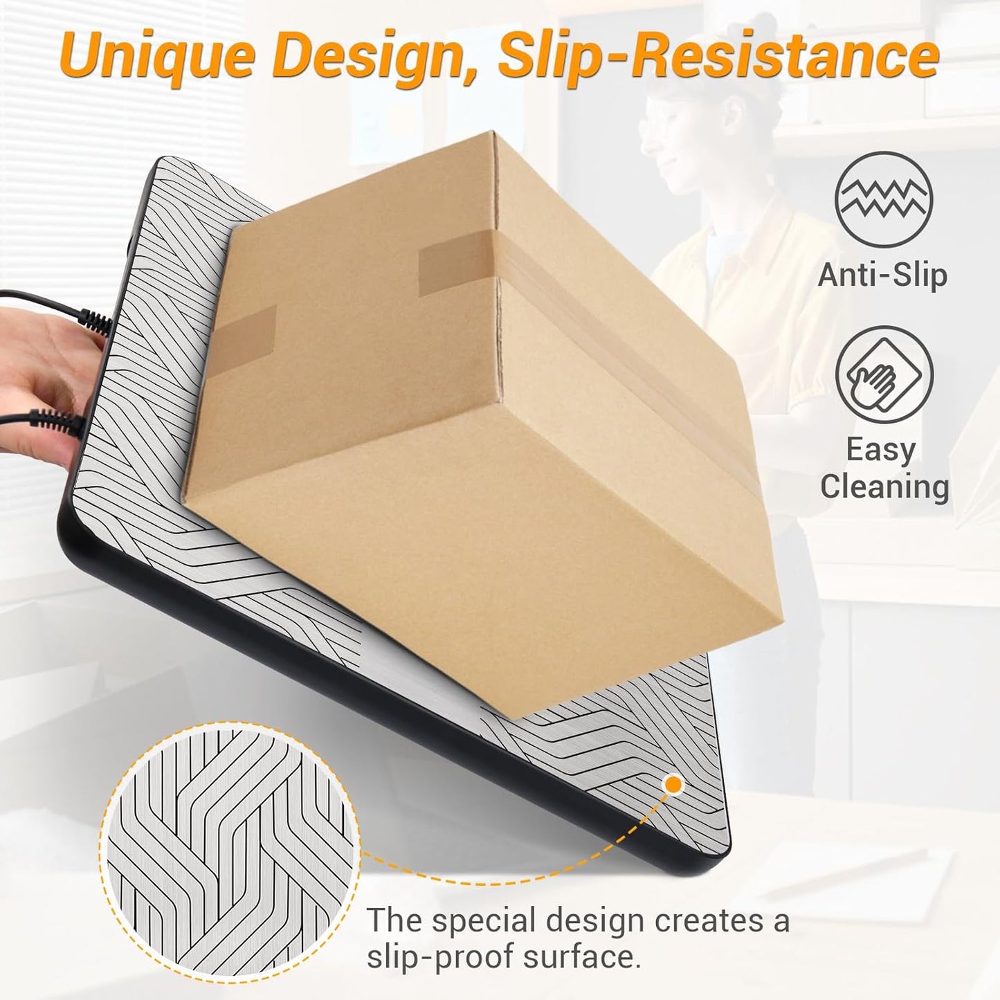 Postal Scales for Shipping Packages 440lb Heavy Duty Digital Mail Scale High Accuracy 0.35oz Postage Scale W/Separate Display, Type-C Charging for Small Business, Warehouse, Luggage, Home, Pet