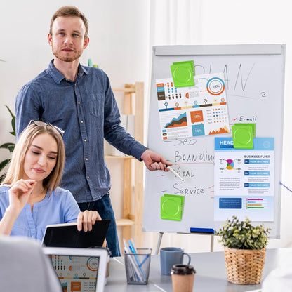 FINDMAG Extra Strong Magnetic Clips, Heavy Duty, Super Large, 4 Pack, Green