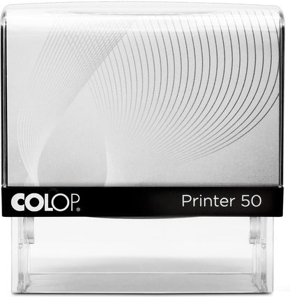 COLOP Extra Large Size Self Inking Custom Signature Stamp - Choose from 15 Ink Colors