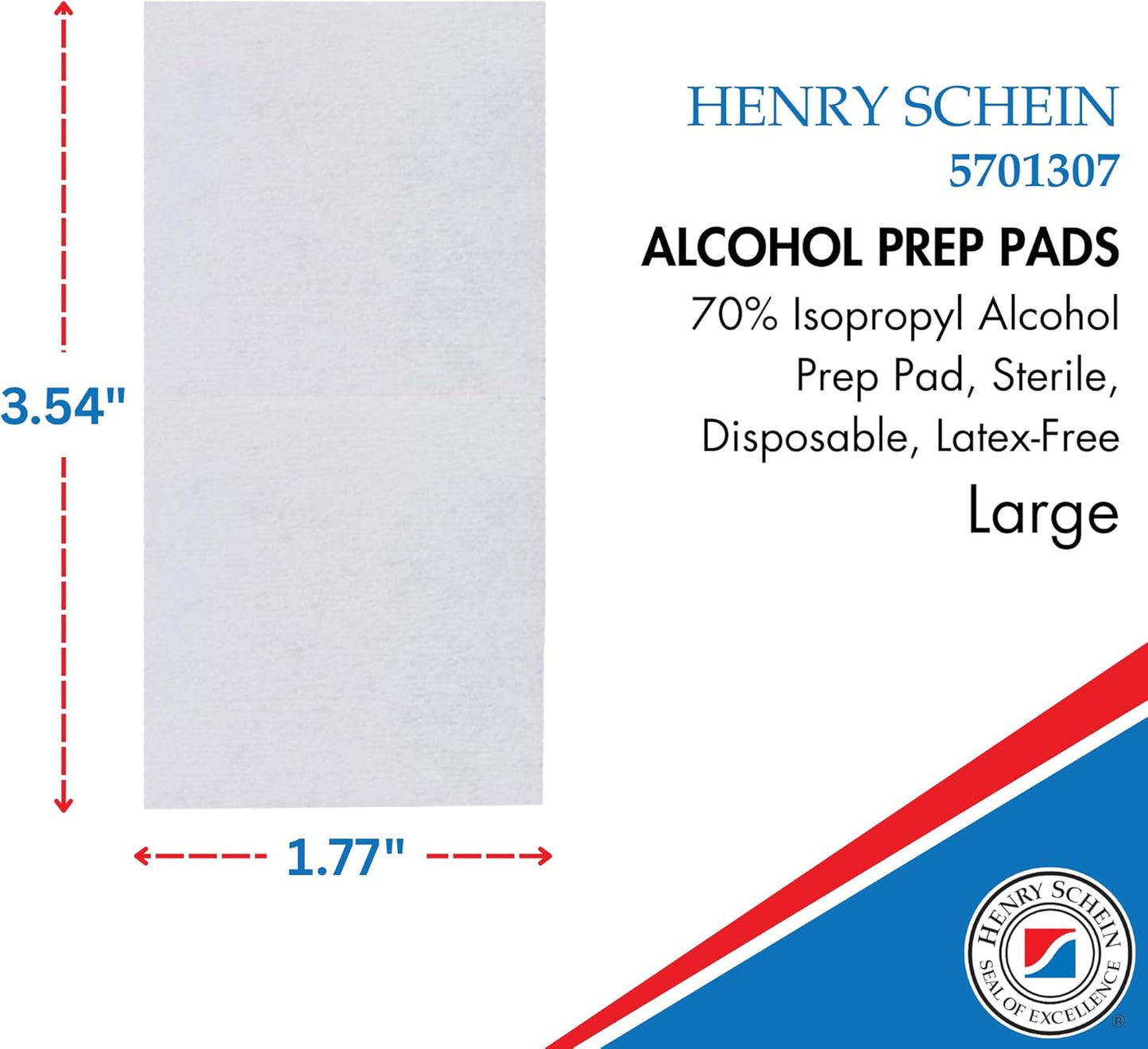 Large Alcohol Prep Pads (4 Boxes, 800 Total) – 70% Isopropyl Alcohol Wipes, Individually Wrapped – 2-Ply, Textured – Skin Prep Alcohol Swabs – Sterile Pads