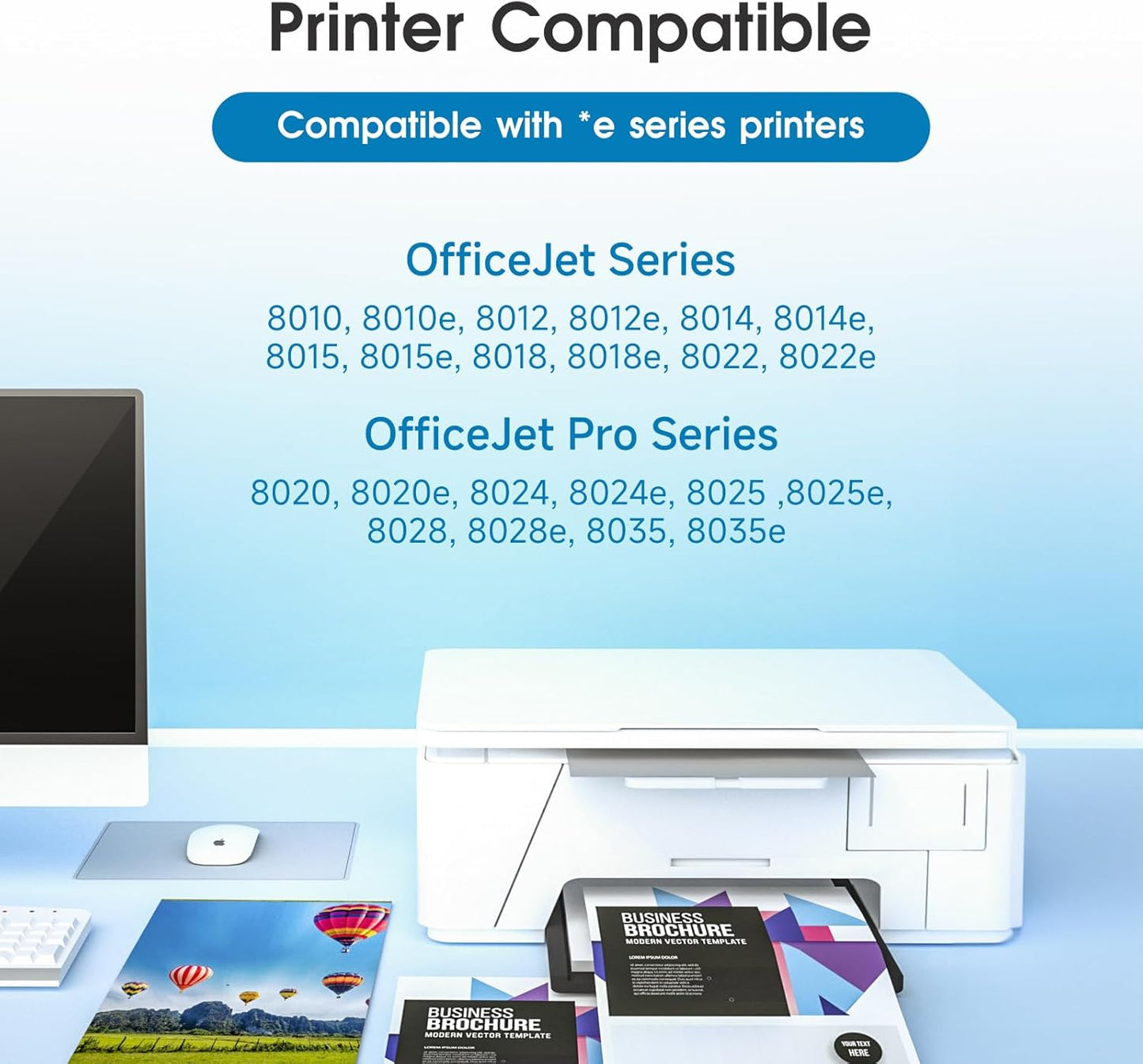 910XL Ink Cartridges Combo Pack Replacement for HP 910XL Ink Work with HP OfficeJet Pro 8025e 8022e 8015e 8028e 8035e 8020 8022 8025 8035 Printer (Black, Cyan, Magenta, Yellow)