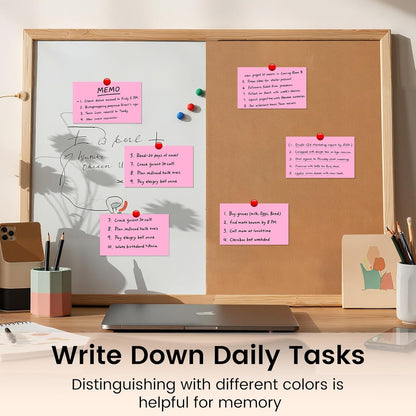 Index Cards 3x5 Inch, 300sheets, Flash Cards, Blank Pink Note Cards Paper For Studying, Schools Supplies, College, Office And Home Organization, Note Taking Supplies