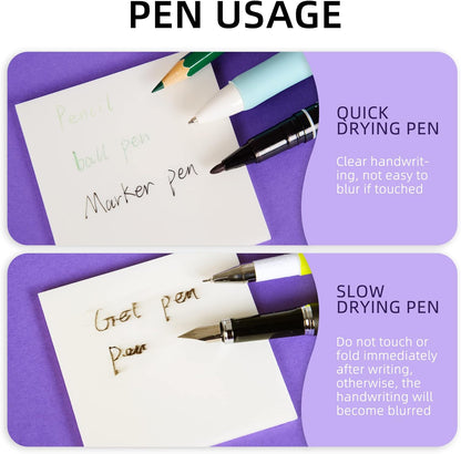 Golcellia Transparent Sticky Notes, See Through Sticky Note, Pastel Colorful Clear Sticky Notes-1040 Sheet Pack (3 Styles) Annotating Books Repositionable Translucent Sticky Tabs