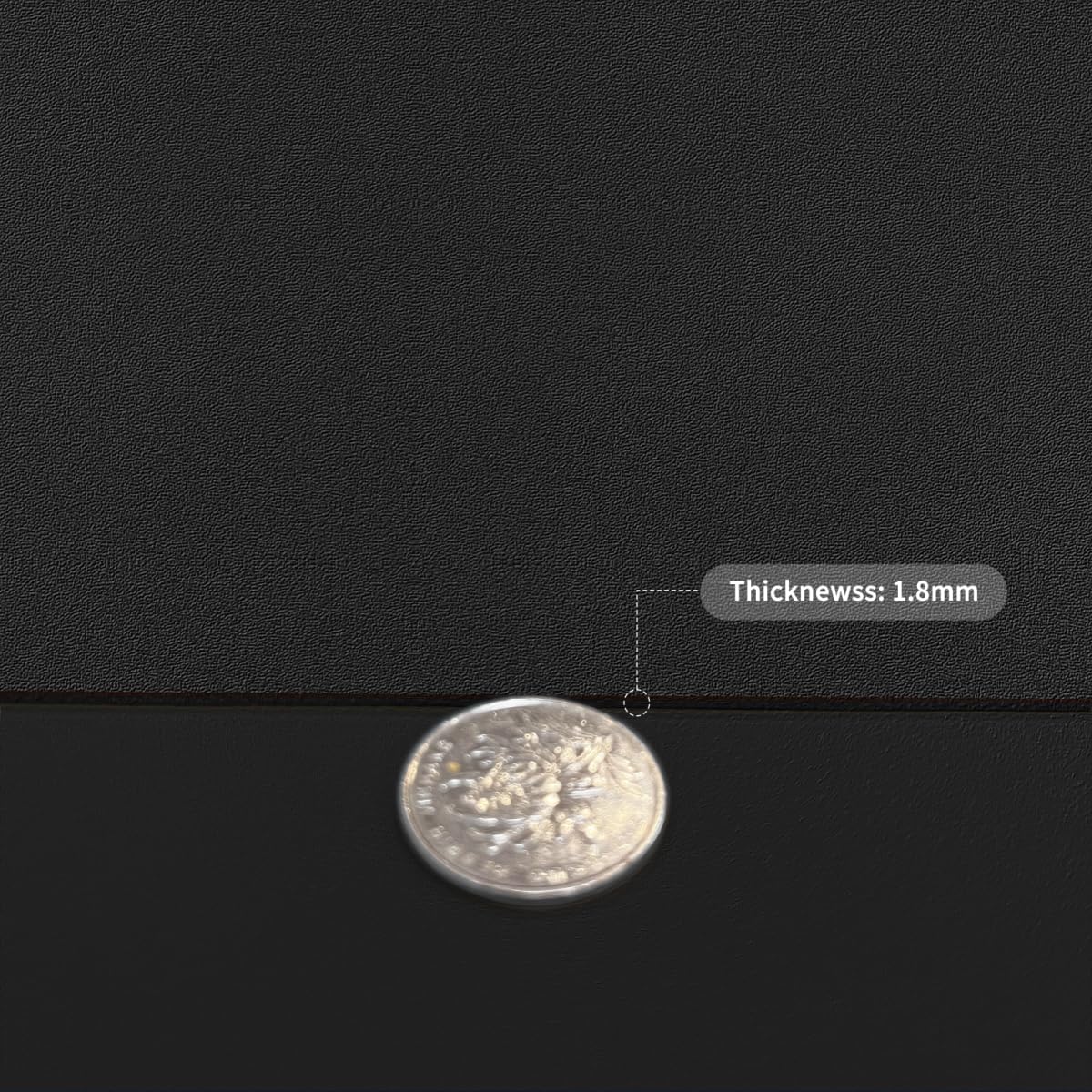 Leather Dresser Cover,1.8mm Thick,14x66 Inch,Dresser Protector Top,Dresser Top Protector,Dresser Cover Top,Dresser Top Cover,Dresser Cover Top for Bedroom.(Black+Black,14x66)