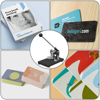 Corner Rounder Cutter Machine, R6mm R10mm 1.2”/ 30mm Thickness Card Paper Corner Punch, Heavy Duty Steel Metal Commercial Corner Rounder Punch with Paper Holding Device for Office School Business