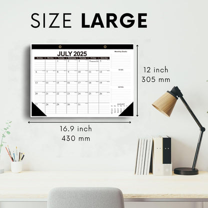 Wall Calendar 2025-2026 with Julian Date,Desk Calendar Wall Calendar from July 2025 to December 2026,18 Months Calendar 17"×12" Thick Paper for Office School Home