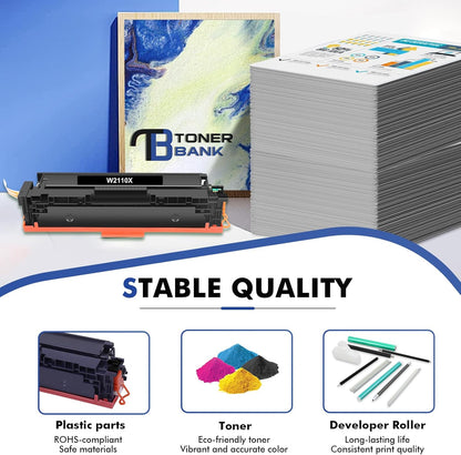 206X Toner Cartridges 4 Pack High Yield MFP M283cdw M283fdw Compatible for HP 206X 206A M255dw Color Laserjet Pro MFP M283fdw M283cdw M255dw M283 M255 Printer Ink (Black Cyan Yellow Magenta)