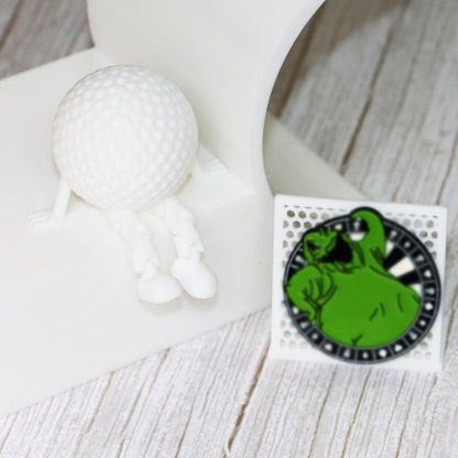 PIAOLGYI Pin Display Stand,Pin Board for Desktops & Shelves,Pin Holder Display for Badges Pins Collectible(White)