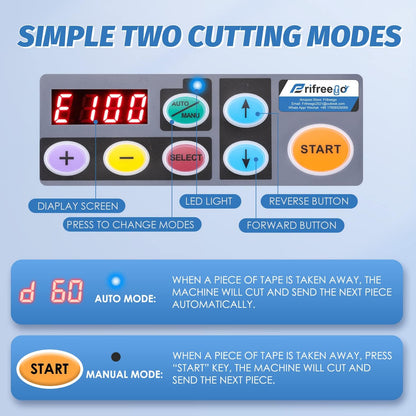 Automatic Tape Dispenser, Electric Ribbon Cutting Machine, Upgraded Silicone Wheel for 6-60mm Width Tape/Ribbon, Max. Cutting Length 999mm, 110V, Unsuitable for Elastic Ribbons