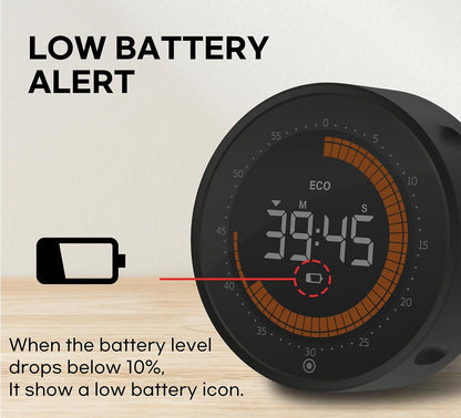 Digital Visual Timer, 60 min Countdown & Count up, Large Screen for Kids & Senior, Magnetic, Kitchen Cooking, Gym, Classroom, Productivity time Management Tool for Autism & ADHD