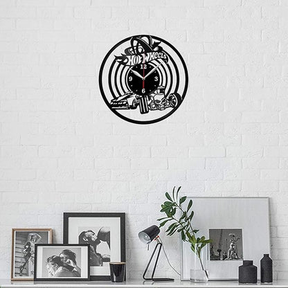 Vinyl Clock Art Decor Home Wall Clock Black Original Gift Unique Design