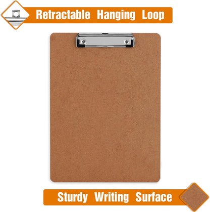 Clipboards, HERKKA 25 Pack Hardboard Office Clipboards Low Profile Clip Standard A4 Letter Size, ECO Friendly