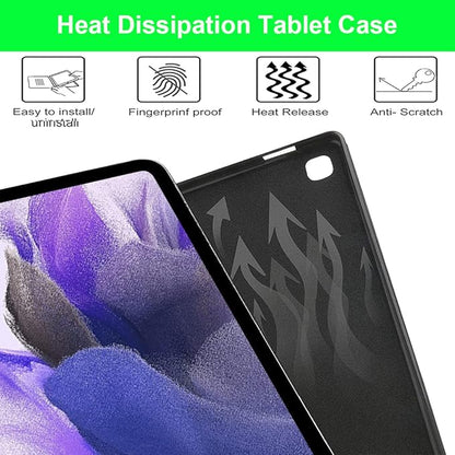Keyboard Case for Samsung Galaxy Tab S10+ Plus/ S9FE Plus/ S9 Plus/ S9+/ S8+/S8 Plus/ S7 FE/S7 Plus/S7+ 12.4 Inche, Smart Wireless Keyboard Case with Pen Holder(Blue)