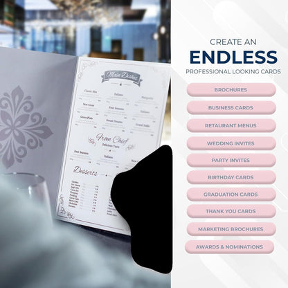 Hamilco Bright White Cardstock Scrapbook Paper Vellum 67lb cover 8.5" x 11" Card Stock 50 Pack