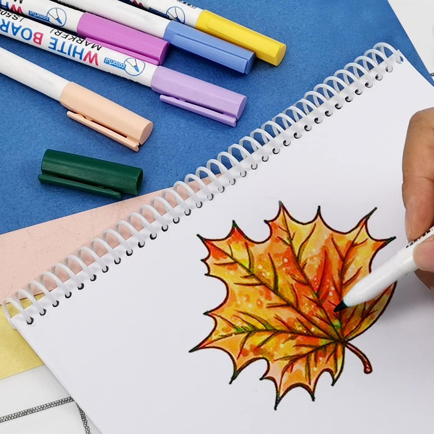 Rayson 9/16" Plastic Spiral Binding Coil, 115 Sheets Capacity, 4:1 Pitch 14.3mm White Coil Binding Spines for Business and Educational Purposes, Pack of 100