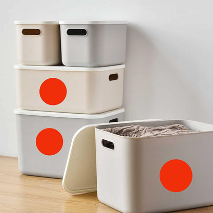 PARLAIM 2" Red Round Color-Code Circle Dot Labels on a Roll, 500 Stickers, 2 inch Diameter for Inventory Garage Sale Office School