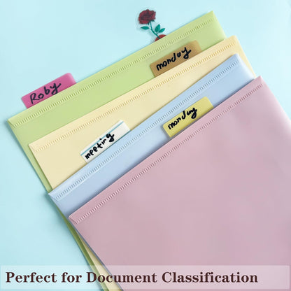ELII 500 PCS Sticky Index Tabs 2 Inch Book Tabs,Clear Sticky Notes for Pages Notebooks File Tabs Self Adhesive