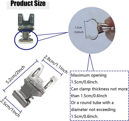 Metal POP Clip Sign Stand, Bread Store Price Tag Card Holder, Advertising Display Clip (Silver, 20Pack)