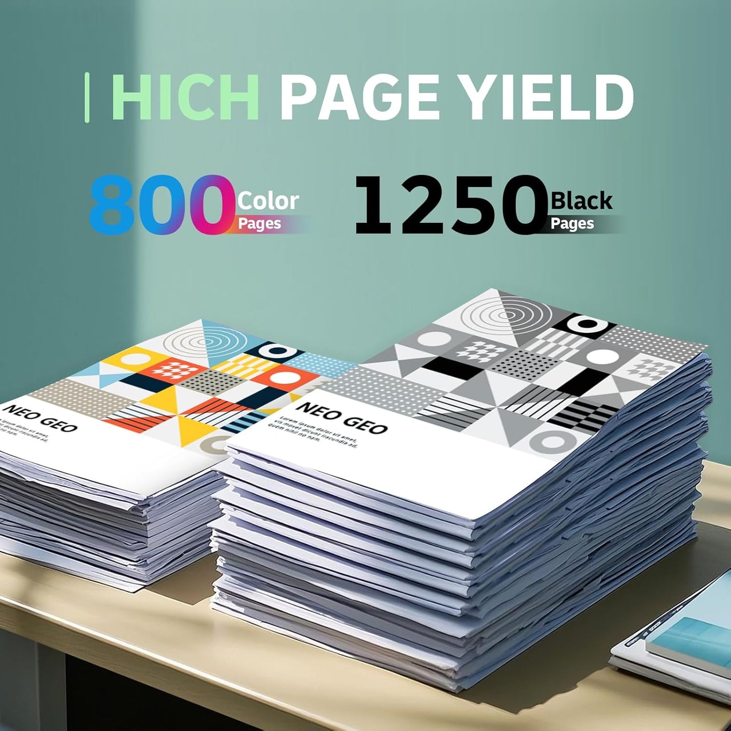 936 936e 936xl 936 XL Ink Cartridges Replacement for HP 936 936e 936 XL 936xl Ink Cartridges for HP Printers Combo Pack Works with OfficeJet 9120 OfficeJet Pro 9110 9120 9130 (4-Pack) (4)