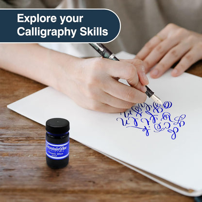 FPR Classic Blue Fountain Pen Ink - 30 ml Saturated Blue Ink Bottle for Smooth, Effortless Writing - Professional/Daily Use Refill Ink for Fountain Pen - Premium Stationery Supplies