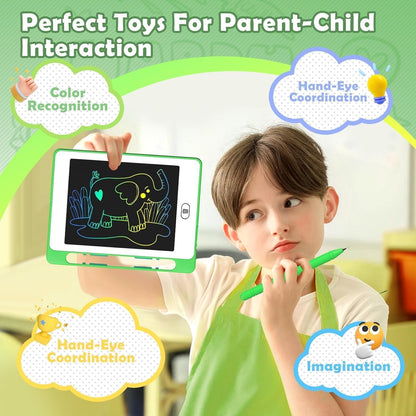 LCD Writing Tablet for Kids, 6.5 Inch Colorful Doodle Board Drawing Tablet, Educational Learning Toys Birthday Gifts for Girls Boys Age 3 4 5 6 7 8 (32 Pack)