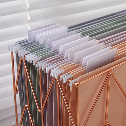 Y YOMA 24 Pack Colored Hanging File Folders Letter Size Decorative Hanging Folder Cute Pretty File Folder for Filing Cabinet Office Home with 1/5-Cut Adjustable Tabs, 4 Selected Morandi Color