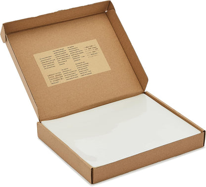 Amazon Basics Clear Thermal Laminating Plastic Paper Laminator Sheets, 9 x 11.5-Inch, 200-Pack, 3mil