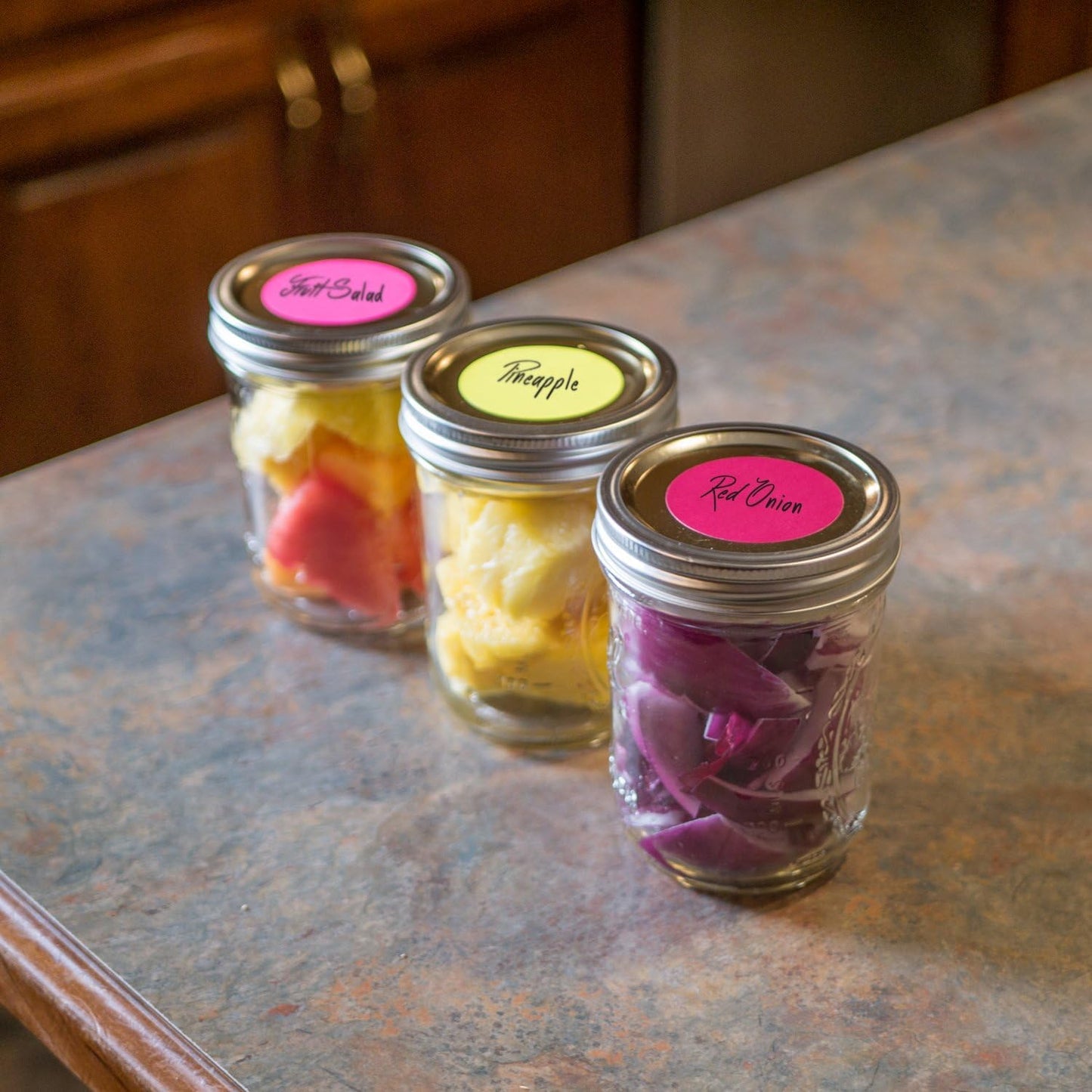 ChromaLabel 2 Inch Round Colored Stickers, High Visibility Permanent Sticky Dots Color Coding Labels, Easy to Write On Dot Stickers - 500 Sticker Dots per Roll, Matte Finish Fluorescent Yellow