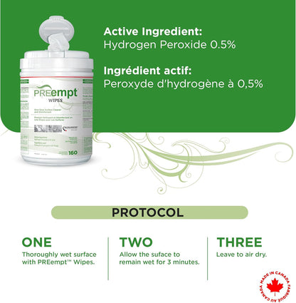 Wipes, 160 Count, Hospital Grade One-Step Surface Cleaner, and Disinfectant