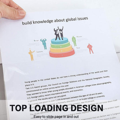 Sheet Protectors, HERKKA 200 Pack Upgrade Clear Plastic Page Protectors Sheet Reinforced 11-Hole Fit for 3 Ring Binder Fits Standard 8.5 x 11 Paper, 9.25 x 11.25 Top Loaded, Acid Free