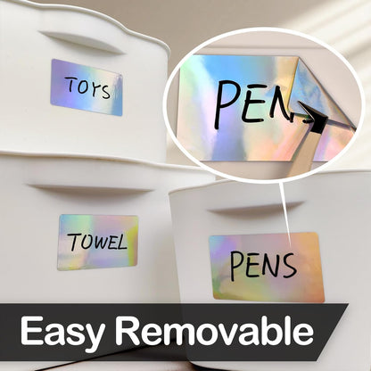 170Pcs Laser Removable Labels for Jars,for Storage Bins,for Food Containers with 2 Liquid Chalk Marker(Laser)