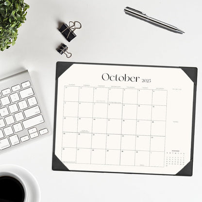 Desk Calendar 2025-2026 with Desk Mat – 22" x 17" Large Desk Pad Calendar Runs From July 2025 to December 2026, Office Supplies Desktop Monthly Calendar for Home, Office