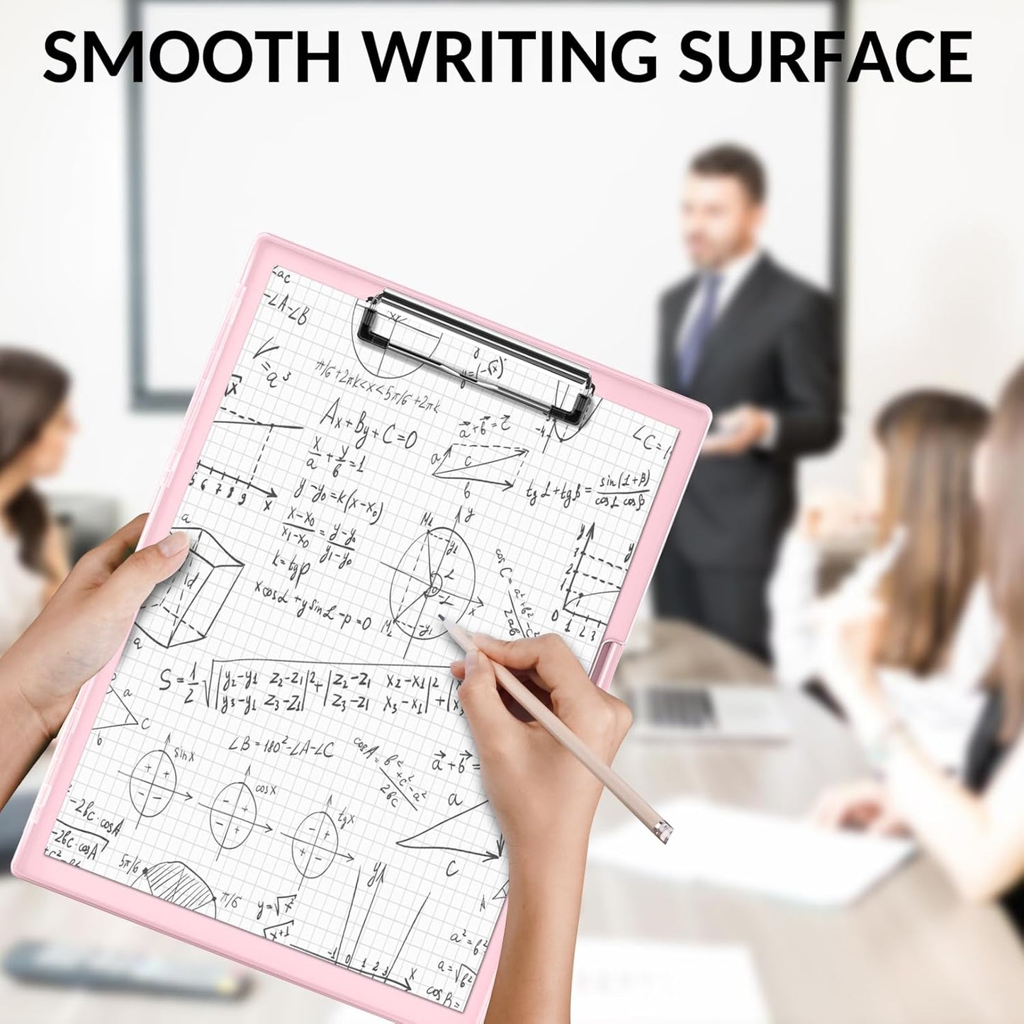 Sooez Clipboard with Storage, Heavy Duty Cleaview Clip Boards 8.5x11 with Dual Storage, Dry Erase Plastic Nursing Clipboard, High Capacity Clipboards Folder for Teacher Nurse, School & Office Supplies