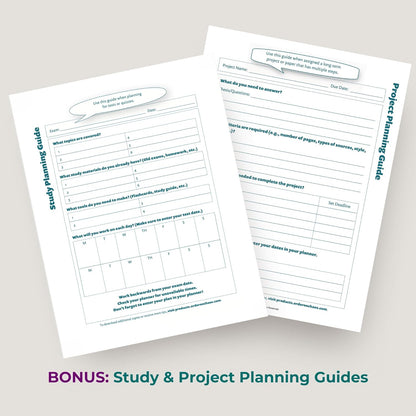 Order Out Of Chaos Academic Planner 2025-2026 Daily Weekly and Monthly Calendar, School Agenda Book, July 2025-June 2026 planner 8.5 x 8.25 Homework Organizer (Pistachio)