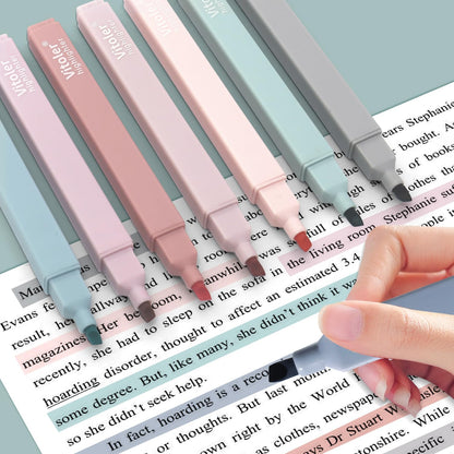 Vitoler Pastel Highlighters,8pcs Cute Highlighters with Chisel Tip,No Bleed Bible Highlighter,Multicolor High lighters for School Supplies