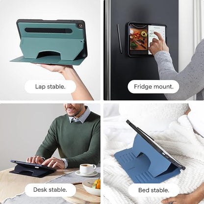 ZUGU CASE for 10.2 Inch iPad 7th / 8th / 9th Generation Case (2021/2020/2019), Protective, Thin, Sleek Design, Magnetic Stand, Sleep/Wake Cover, Magnetic Cover, Pine